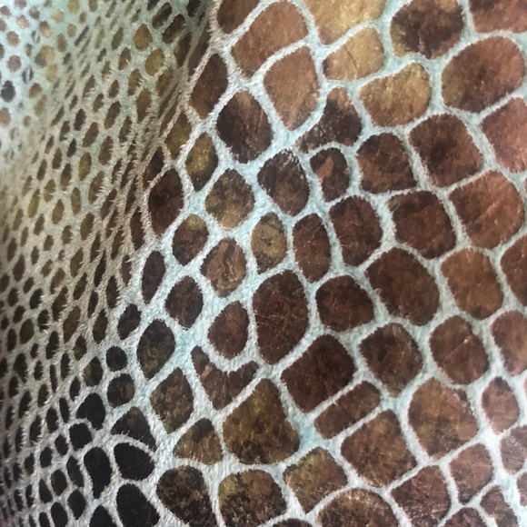 Dialogue Faux Leather Python Print Jacket - Picture 4 of 6